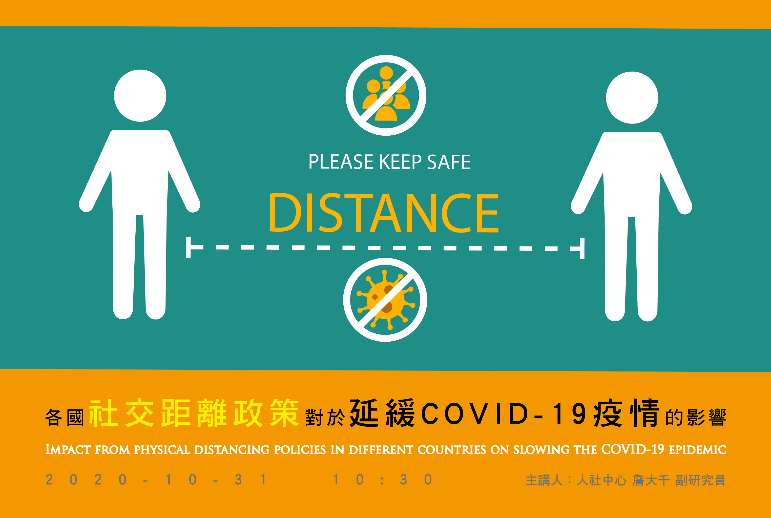 Online- Impact from physical distancing policies in different countries on slowing the COVID-19 epidemic